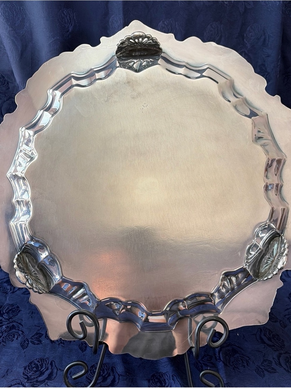 Vintage Wallace 15” Silver Plated Serving Tray X110 - Picture 5 of 6
